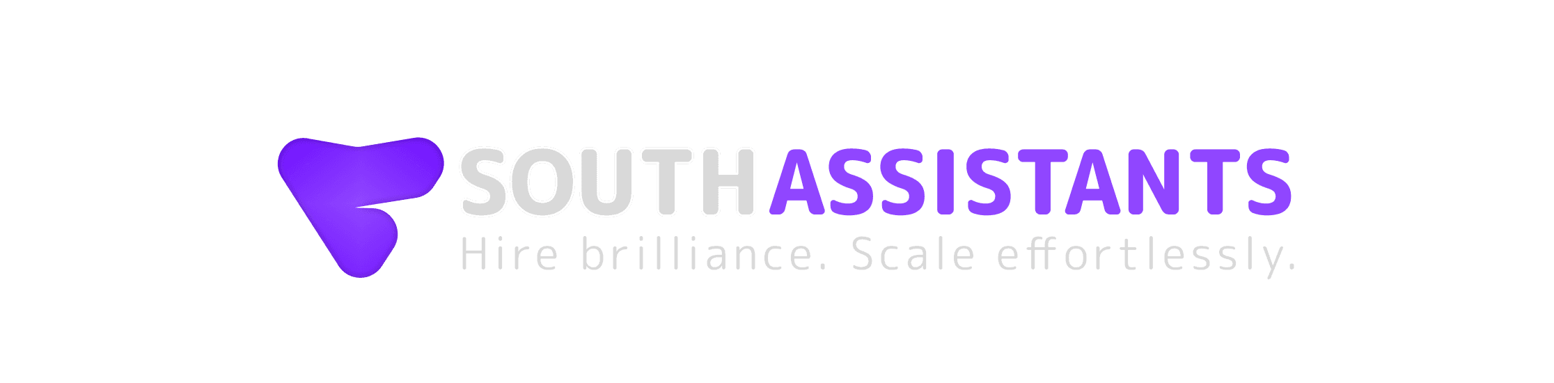 South Assistants wordmark (dark mode)